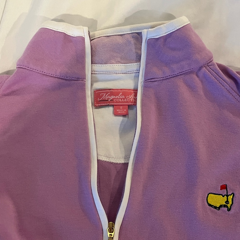 Masters Golf Magnolia Lane Collection Lavender Half-Zip with White Trim - Picture 4 of 4